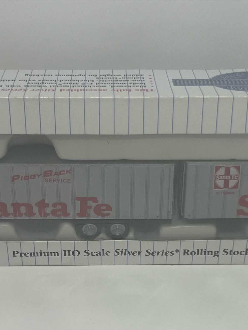 Bachmann #42232 HO 1950s/60s TRUCK CAB & 2 PIGGYBACK TRAILERS Santa Fe New